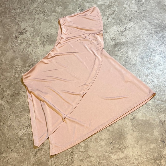 White House Black Market Tops - White House Black Market Blush One-Shoulder Top